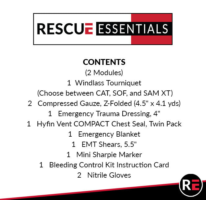 Stop The Bleed - Dual Treatment Kit - Intermediate
