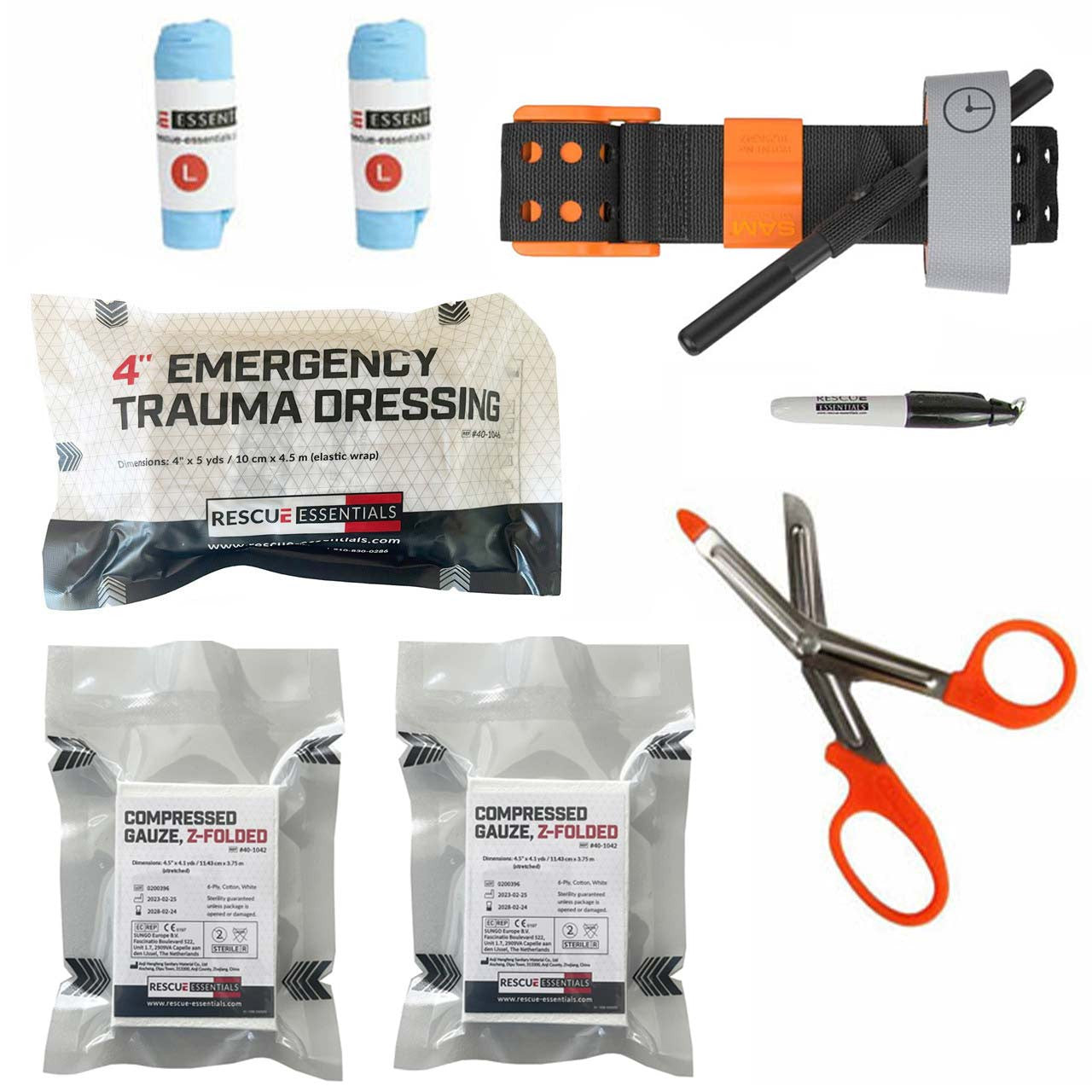 Bleeding Control Station IFAK - Basic with SAM XTT Tourniquet