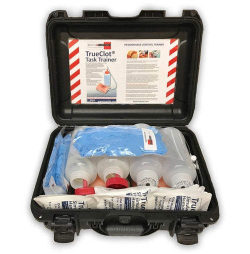 Rescue Essentials Bleeding Control Instructors Kit open, packed up
