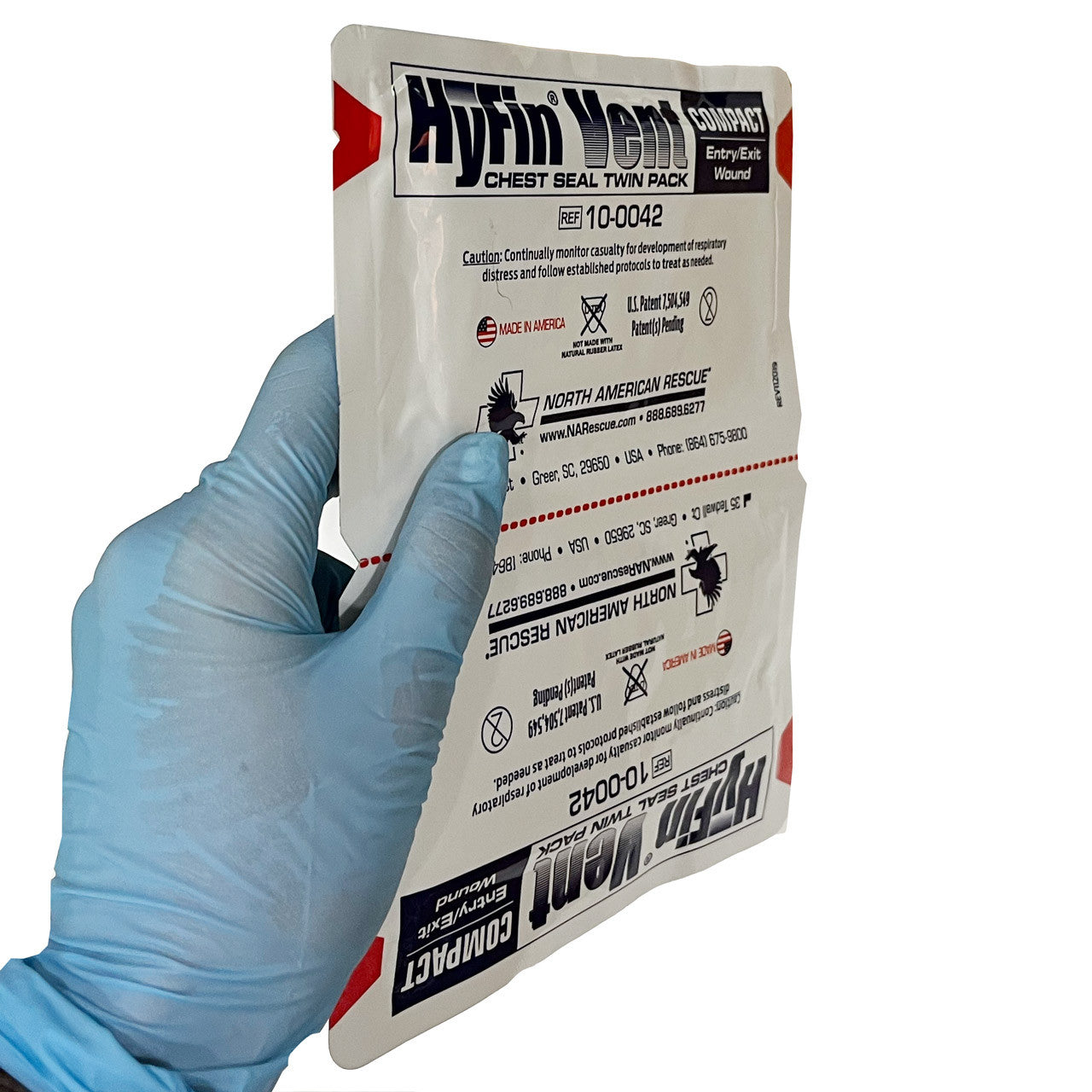 Hyfin Vented Chest Seal in hand