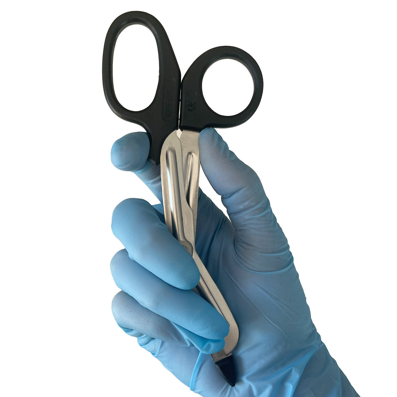 Black Stainless Steel 5.5" EMT Shears, in hand