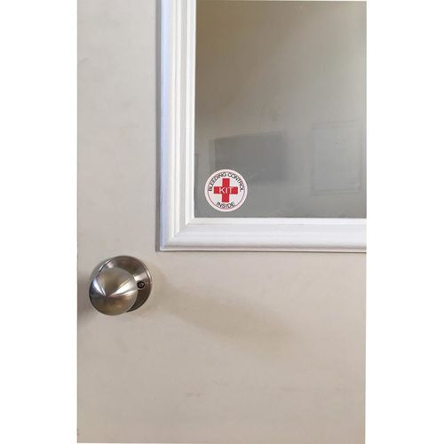 Bleeding Control Designation Sticker on window