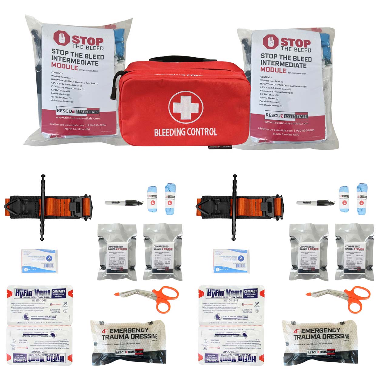 Stop The Bleed - Dual Treatment Kit - Intermediate