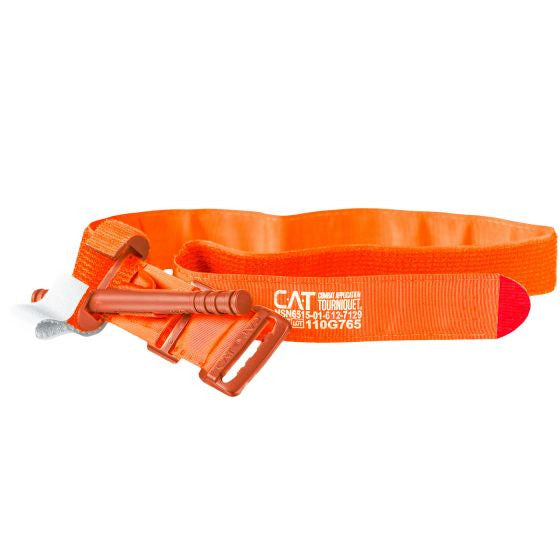 Combat application tourniquet CAT by North American Rescue NAR, orange, Front