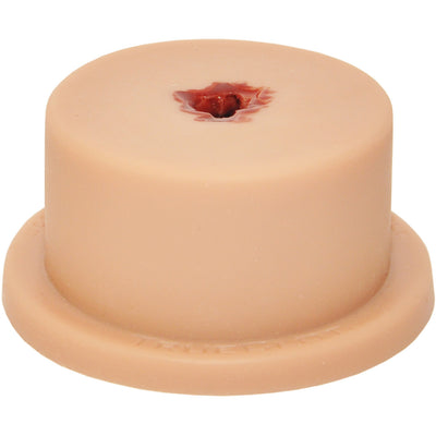 Luna TrueClot Basic Packing Trainer (BPT) wound simulator trainer showing artificial gun shot wound, light skin tone