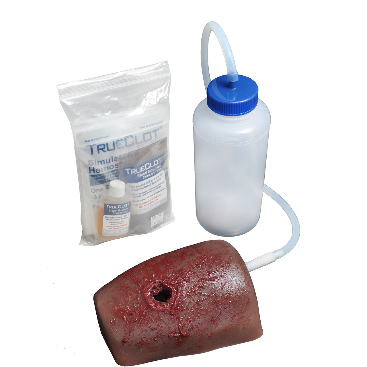 Dark Tone TrueClot® Wound Packing Task Trainer (Gun shot wound)