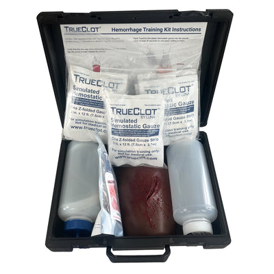 TrueClot® Wound Packing Training Kit in case- Dark Skin Tone (30-0923)