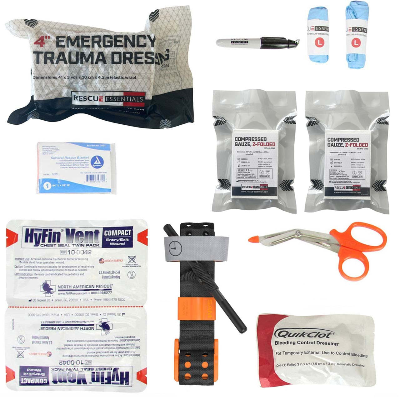 Stop the Bleed Advanced Module - Components with SAM XT Tourniquet