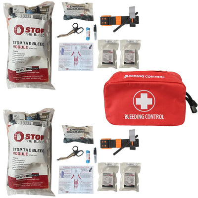 Stop The Bleed - Dual Treatment Kit with two modules and SAM XT tourniquets