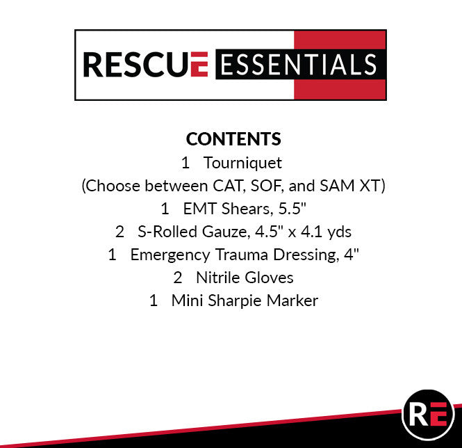 Bleeding Control Station IFAK contents list