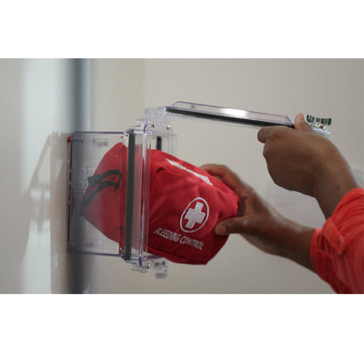 Polycarbonate Wall Mount Cabinet with Bleeding Control Kit, Small