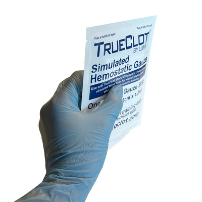 TrueClot® Simulated Hemostatic Gauze, 12ft, Z-packed, 3-Pack