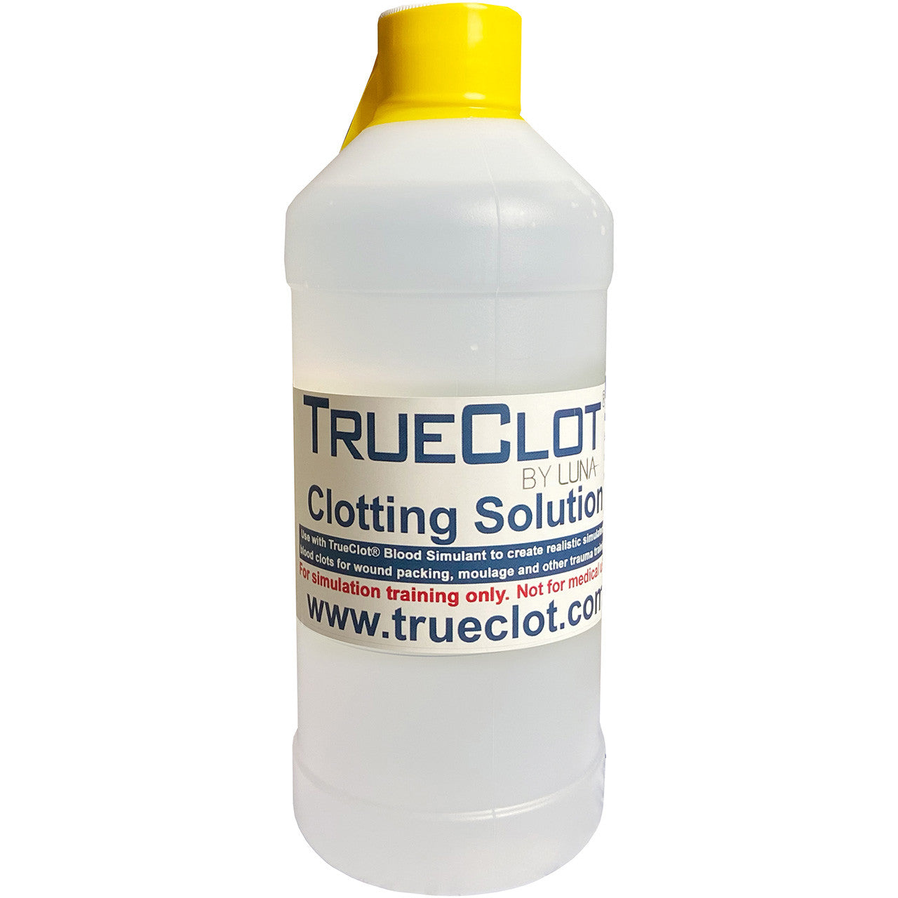 TrueClot Clotting Solution, in bottle front