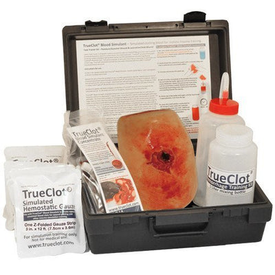 TrueClot® Wound Packing Training Kit in case- Light Skin Tone (30-0918)