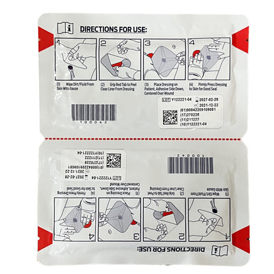 Hyfin Vented Chest Seal back of package
