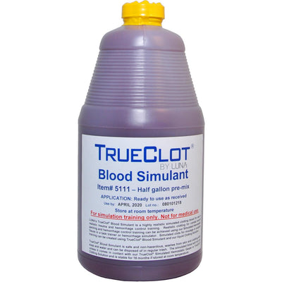 Blood Simulant, Pre-Mixed by TrueClot on quart size