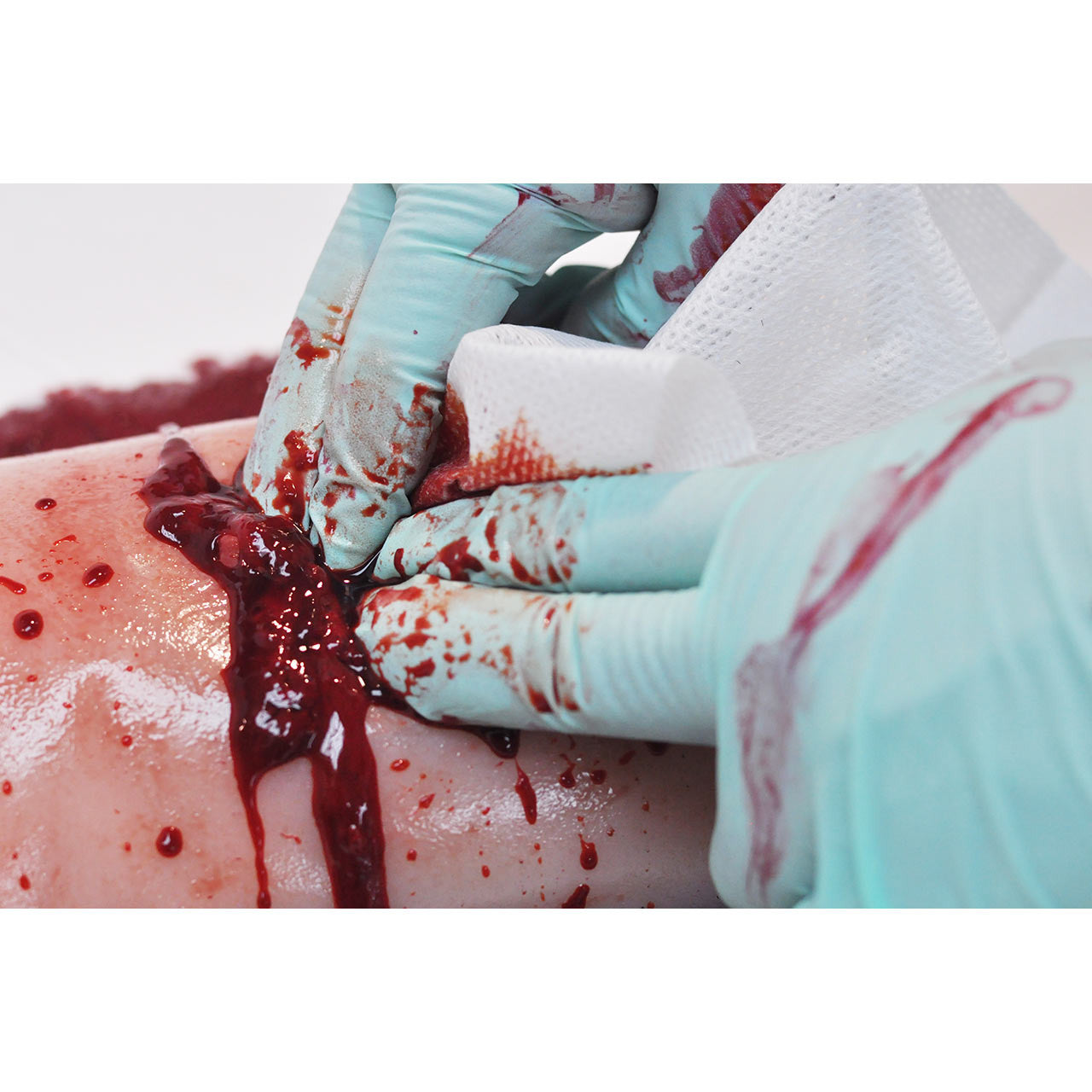 TrueClot Clotting Solution, in action training